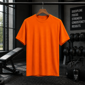 Premium Color GYM Wear Round T-Shirt