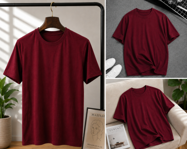 Pure Cotton Wine-Color Lounge Wear