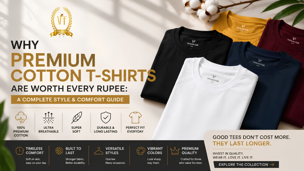 Premium Cotton T-Shirts for Men: Style, Comfort & Quality Guide
